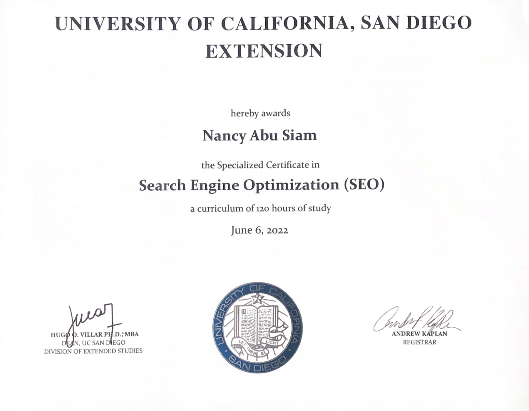 SEO Certificate